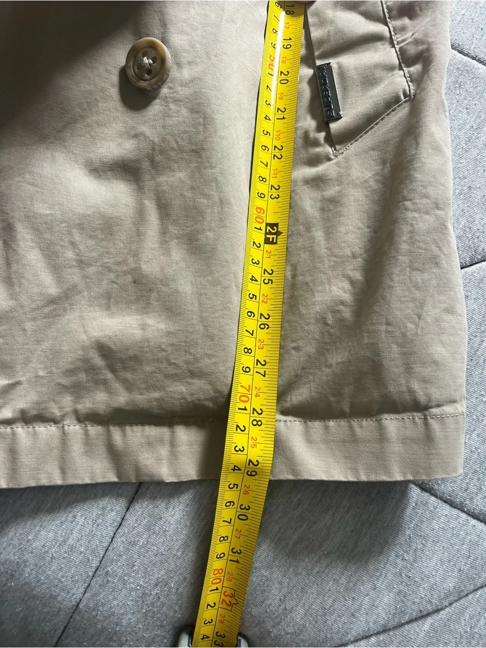 Superdry Double-Breasted Trench Coat in Beige/khaki